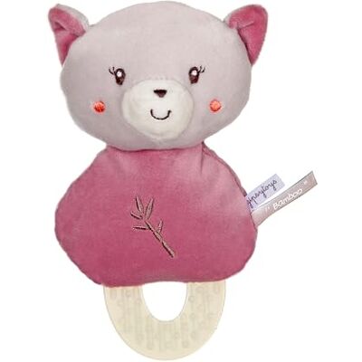 Gipsy TOYS DOUDOU DE DENTITION CHAT – GAMME « BAMBOO » 17 CM S/CARTE – ROSE ET GRIS– 1ER AGE Gipsy TOYS DOUDOU DE DENTITION CHAT – GAMME « BAMBOO » 17 CM S/CARTE – ROSE ET GRIS– 1ER AGE