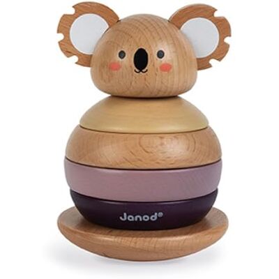 Janod Empilable Culbuto en Bois Koala Jouet d'Eveil et Premier Age Apprentissage Motricité et Manipulation Partenariat WWF Certifié FSC Dès 1 an, J08601 Janod Empilable Culbuto en Bois Koala Jouet d'Eveil et Premier Age Apprentissage Motricité et Manipulation Partenariat WWF Certifié FSC Dès 1 an, J08601