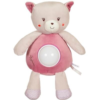 Gipsy TOYS – CHAT – VEILLEUSE – PELUCHE GAMME « BAMBOO » 26 CM S/CARTE – GRIS ET ROSE – 1er AGE Gipsy TOYS – CHAT – VEILLEUSE – PELUCHE GAMME « BAMBOO » 26 CM S/CARTE – GRIS ET ROSE – 1er AGE