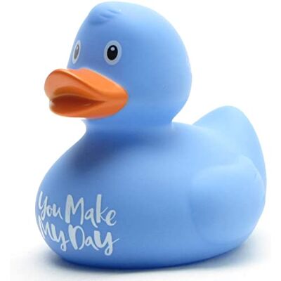 Duckshop Canard de bain « You made my day » – Bleu I Cinier I L 8,5 cm I avec porte-clés de bain inclus Duckshop Canard de bain « You made my day » – Bleu I Cinier I L 8,5 cm I avec porte-clés de bain inclus