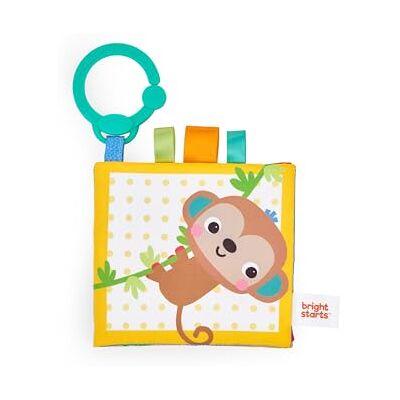 Bright Starts Safari Buddies Livre Tissu Bébé Eveil, Pages en Peluche Froissée avec un Lion, un Singe, un Eléphant et Plus Encore, Premier Livre de Bébé, Unisexe, Dès la Naissance Bright Starts Safari Buddies Livre Tissu Bébé Eveil, Pages en Peluche Froissée avec un Lion, un Singe, un Eléphant et Plus Encore, Premier Livre de Bébé, Unisexe, Dès la Naissance
