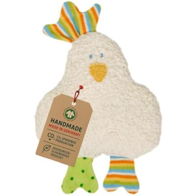 Efie Peluche doudou hochet Poule 100 % écologique en laine vierge KbA et remplissage noyaux de cerises fabriqué en Allemagne Efie Peluche doudou hochet Poule 100 % écologique en laine vierge KbA et remplissage noyaux de cerises fabriqué en Allemagne