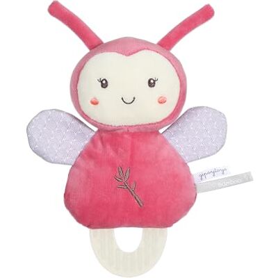 Gipsy TOYS – DOUDOU DE DENTITION COCCINELLE – GAMME « BAMBOO » 17 CM S/CARTE – ROSE ET BEIGE ET GRIS– 1ER AGE Gipsy TOYS – DOUDOU DE DENTITION COCCINELLE – GAMME « BAMBOO » 17 CM S/CARTE – ROSE ET BEIGE ET GRIS– 1ER AGE
