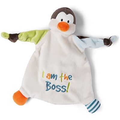NICI Doudou pingouin I am the boss! 25 x 25 cm – Doudou à partir de 0 mois – Doudou pour bébés et tout-petits – Doudou pour bébé fille et garçon 25 x 25 cm NICI Doudou pingouin I am the boss! 25 x 25 cm – Doudou à partir de 0 mois – Doudou pour bébés et tout-petits – Doudou pour bébé fille et garçon 25 x 25 cm
