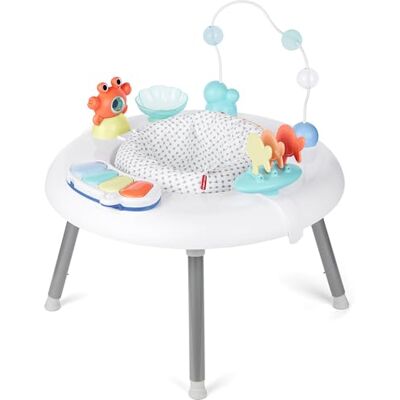 Skip Hop Centre d'activités pour bébé 2 en 1 avec plus de 20 activités de développement, piano musical lumineux sur le ventre, 4 jouets avec clip et siège mobile et rotatif à 360° Skip Hop Centre d'activités pour bébé 2 en 1 avec plus de 20 activités de développement, piano musical lumineux sur le ventre, 4 jouets avec clip et siège mobile et rotatif à 360°