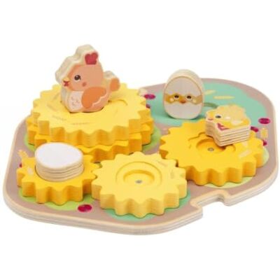 Chicco Jeu en bois éducatif, cycle de vie, engrenages rotatifs et personnages empilables, jeu d'encastrement et logique pour enfants, 10 pièces incluses, pour enfants à partir de 2 ans Chicco Jeu en bois éducatif, cycle de vie, engrenages rotatifs et personnages empilables, jeu d'encastrement et logique pour enfants, 10 pièces incluses, pour enfants à partir de 2 ans