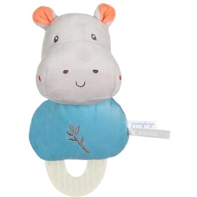 Gipsy TOYS – DOUDOU DE DENTITION HIPPOPOTAME – GAMME « BAMBOO » 17 CM S/CARTE – BLEU ET GRIS – 1ER AGE Gipsy TOYS – DOUDOU DE DENTITION HIPPOPOTAME – GAMME « BAMBOO » 17 CM S/CARTE – BLEU ET GRIS – 1ER AGE