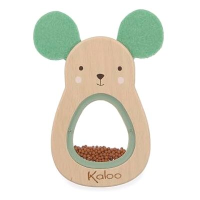 KALOO Hochet Souris en Bois Bébé – Jouet d’Éveil Sensoriel dès la Naissance Bois de Hêtre FSC Léger et Facile à Saisir K210017 KALOO Hochet Souris en Bois Bébé – Jouet d’Éveil Sensoriel dès la Naissance Bois de Hêtre FSC Léger et Facile à Saisir K210017