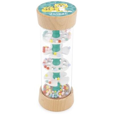 Janod , Bâton de Pluie Jaguar en Bois, Jouet Musical Bébé, Dès 6 Mois Son Délicat et Apaisant, Éveil Sonore, Motricité Fine et Relation Cause à Effet, Sans Piles, 18,5 cm Janod , Bâton de Pluie Jaguar en Bois, Jouet Musical Bébé, Dès 6 Mois Son Délicat et Apaisant, Éveil Sonore, Motricité Fine et Relation Cause à Effet, Sans Piles, 18,5 cm