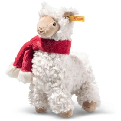 Steiff Leandro 282010 Peluche Lama Noël avec yeux en plastique, pour enfants, garçons et filles, Friends, peluche 19 cm, blanc Steiff Leandro 282010 Peluche Lama Noël avec yeux en plastique, pour enfants, garçons et filles, Friends, peluche 19 cm, blanc