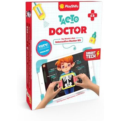 Shifu Play Doctor Kit de docteur pour enfants – Tacto Doctor Jeu de simulation alimenté par la technologie avec 12 outils et 3 jeux Jouet d'apprentissage STEM pour enfants de 4 à 10 ans Cadeau de Shifu Play Doctor Kit de docteur pour enfants – Tacto Doctor Jeu de simulation alimenté par la technologie avec 12 outils et 3 jeux Jouet d'apprentissage STEM pour enfants de 4 à 10 ans Cadeau de