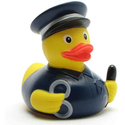 Duckshop Canard de bain policier I Canard couineur I I L : 8,5 cm Duckshop Canard de bain policier I Canard couineur I I L : 8,5 cm