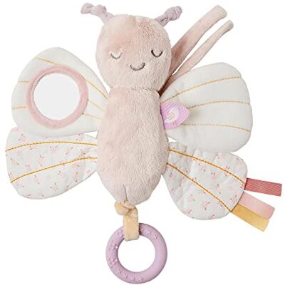 Nattou Jouet actif papillon en polyester avec différentes activités, environ 30 cm, Alice et Pomme, vieux rose Nattou Jouet actif papillon en polyester avec différentes activités, environ 30 cm, Alice et Pomme, vieux rose