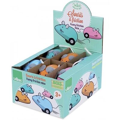 Vilac 2053 12 Souris à friction, Multicolore Vilac 2053 12 Souris à friction, Multicolore