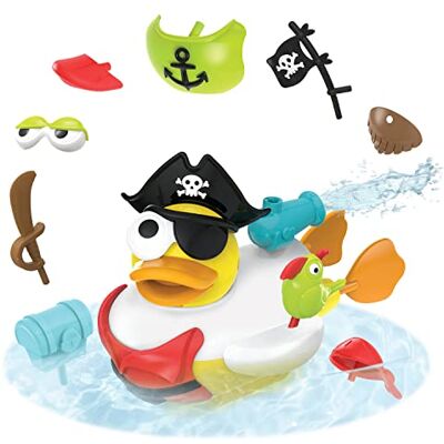 Yookidoo Canard de Bain Pirate Jouet Bain Enfant Jeu Eveil Bébé -Canard Plastique Bain et Piscine – Se Déplace tout en Emettant un Jet D’Eau Animaux Plastique Bain Cadeau Enfant 2 à 6 ans Yookidoo Canard de Bain Pirate Jouet Bain Enfant Jeu Eveil Bébé -Canard Plastique Bain et Piscine – Se Déplace tout en Emettant un Jet D’Eau Animaux Plastique Bain Cadeau Enfant 2 à 6 ans
