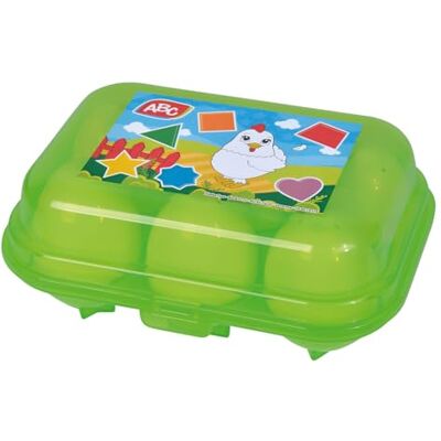Simba ABC 104010179 – Trieur de moules à œufs, 6 œufs avec formes colorées à découvrir, trier, jouets pour bébé, 7 cm, à partir de 12 mois Simba ABC 104010179 – Trieur de moules à œufs, 6 œufs avec formes colorées à découvrir, trier, jouets pour bébé, 7 cm, à partir de 12 mois