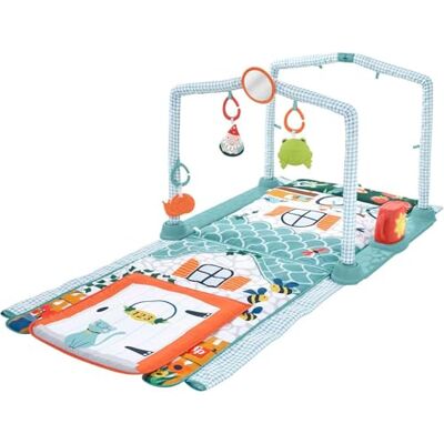 Fisher Price Mon Tapis Cabane 3 en 1, Tapis de Jeu évolutif Transformable en Tunnel cabane, avec Jouet Musical et Lumineux, Jouet d'Éveil, Dès 1 an, HJK45 Fisher Price Mon Tapis Cabane 3 en 1, Tapis de Jeu évolutif Transformable en Tunnel cabane, avec Jouet Musical et Lumineux, Jouet d'Éveil, Dès 1 an, HJK45