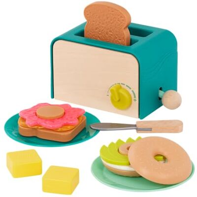 B. toys BX2331Z Kit de brunch 14 pièces – Pop Up Toast & Sounds – Pretend Play Toys – 3 ans + – Mini Chef-Breakfast Playset Multi B. toys BX2331Z Kit de brunch 14 pièces – Pop Up Toast & Sounds – Pretend Play Toys – 3 ans + – Mini Chef-Breakfast Playset Multi