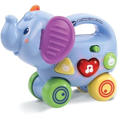 VTech - Elephant Pousse Baby Jouet Premier Age, 80-513605, Multicolore Version FR VTech - Elephant Pousse Baby Jouet Premier Age, 80-513605, Multicolore Version FR