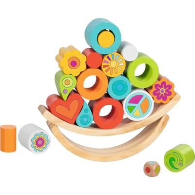 Goki 56292 Jeu d'équilibre Flowerloop 66 Jeu d'adresse coloré en bois de 21 pièces avec éléments d'empilage et d'équilibre colorés et de nouvelles possibilités de montage Goki 56292 Jeu d'équilibre Flowerloop 66 Jeu d'adresse coloré en bois de 21 pièces avec éléments d'empilage et d'équilibre colorés et de nouvelles possibilités de montage