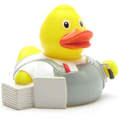 Duckshop I Canard de bain carreleur I Canard couineur I L : 8 cm I Canard de bain I Canard de bain I Cadeau pour les artisans I Collectionneurs de présentations Duckshop I Canard de bain carreleur I Canard couineur I L : 8 cm I Canard de bain I Canard de bain I Cadeau pour les artisans I Collectionneurs de présentations
