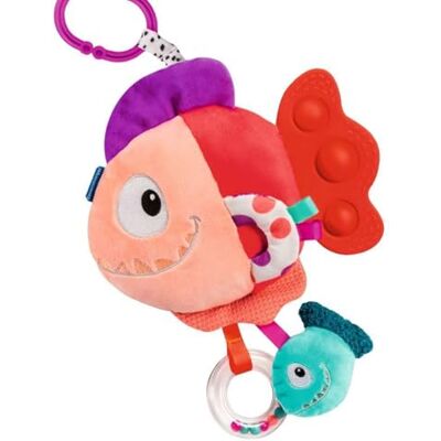 Ravensburger 4871 Play+ Pop-it Piranha (rouge), doudou avec de nombreux effets de jeu, jouet pour bébé à partir de 0 mois Ravensburger 4871 Play+ Pop-it Piranha (rouge), doudou avec de nombreux effets de jeu, jouet pour bébé à partir de 0 mois