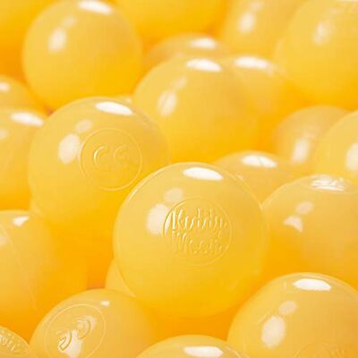 KiddyMoon 1200/6Cm ∅ Balles Colorées Plastique Pour Piscine Enfant Bébé Fabriqué En EU, Jaune KiddyMoon 1200/6Cm ∅ Balles Colorées Plastique Pour Piscine Enfant Bébé Fabriqué En EU, Jaune