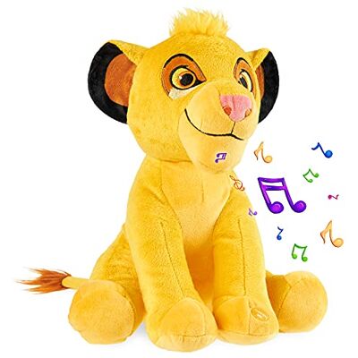 Disney Peluche Bebe Grosse Peluche 28cm Stitch Le Roi Lion Simba Dumbo Peluches Doudou avec Son Jouet Premier Age Cadeau Fille Garcon (Jaune Simba) Disney Peluche Bebe Grosse Peluche 28cm Stitch Le Roi Lion Simba Dumbo Peluches Doudou avec Son Jouet Premier Age Cadeau Fille Garcon (Jaune Simba)