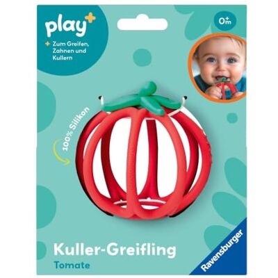 Ravensburger 12034045 Play+ Kuller Grifling : Tomato Aide à la dentition, jouet en silicone pour bébé à partir de 0 mois Ravensburger 12034045 Play+ Kuller Grifling : Tomato Aide à la dentition, jouet en silicone pour bébé à partir de 0 mois