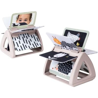 Taf Toys Tummy Time Livre de bébé noir et blanc Monochrome Hochet double face Jouet pour bébé Jouet d'apprentissage Montessori pour nouveau-né garçon et fille 0 mois Taf Toys Tummy Time Livre de bébé noir et blanc Monochrome Hochet double face Jouet pour bébé Jouet d'apprentissage Montessori pour nouveau-né garçon et fille 0 mois