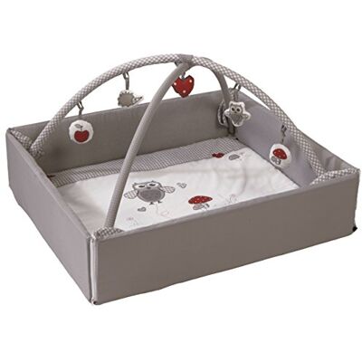 roba Tapis d'Éveil Évolutif Adam et Eule 4 en 1 Arche de Jeu Fond Pliable Gris Imprimé Chouette roba Tapis d'Éveil Évolutif Adam et Eule 4 en 1 Arche de Jeu Fond Pliable Gris Imprimé Chouette