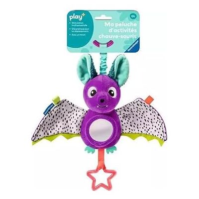 Ravensburger Play+ Peluche d'Activités Chauve-Souris Peluche Bébé Éveil Dès La Naissance Bruits Textures Miroir 34053 Ravensburger Play+ Peluche d'Activités Chauve-Souris Peluche Bébé Éveil Dès La Naissance Bruits Textures Miroir 34053