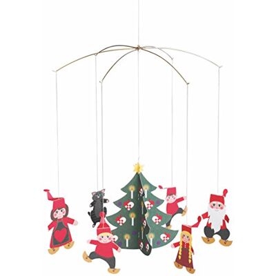 Flensted Mobiles Pixy Family Mobile suspendu 11" carton de haute qualité Flensted Mobiles Pixy Family Mobile suspendu 11" carton de haute qualité