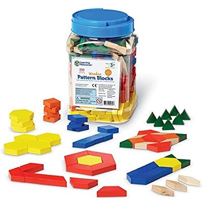 Learning Resources Formes en bois de 1 cm de (Jeu de 250) Learning Resources Formes en bois de 1 cm de (Jeu de 250)