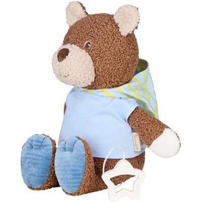 Sterntaler Boîte à musique L Ours Bob Jouet pour enfant et bébé Peluche douillette et jersey imprimé Mécanisme amovible Poignée étoilée Mélodie : berceuse de Mozart 32 × 25 × 12 cm Sterntaler Boîte à musique L Ours Bob Jouet pour enfant et bébé Peluche douillette et jersey imprimé Mécanisme amovible Poignée étoilée Mélodie : berceuse de Mozart 32 × 25 × 12 cm