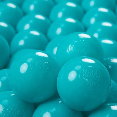 KiddyMoon 300/6Cm ∅ Balles Colorées Plastique Pour Piscine Enfant Bébé Fabriqué En EU, Turquoise KiddyMoon 300/6Cm ∅ Balles Colorées Plastique Pour Piscine Enfant Bébé Fabriqué En EU, Turquoise