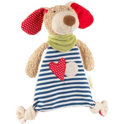 Sigikid 40503, fille et garçon, doudou chien, coton organique, rouge/bleu, ‘Organic Collection’ Sigikid 40503, fille et garçon, doudou chien, coton organique, rouge/bleu, ‘Organic Collection’