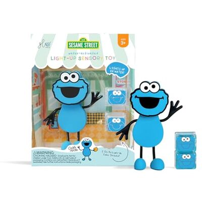 Glo Pals Sesame Street Jouet de bain monstre avec fonction lumineuse Glo Pals Sesame Street Jouet de bain monstre avec fonction lumineuse