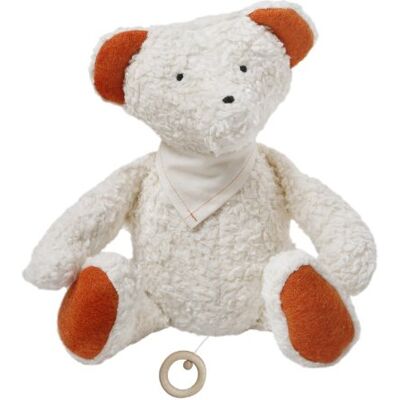 Efie Boîte à musique en peluche 100 % coton, garnissage en laine vierge, avec détails en feutre, certifiée GOTS, fabriquée à la main en Allemagne Efie Boîte à musique en peluche 100 % coton, garnissage en laine vierge, avec détails en feutre, certifiée GOTS, fabriquée à la main en Allemagne