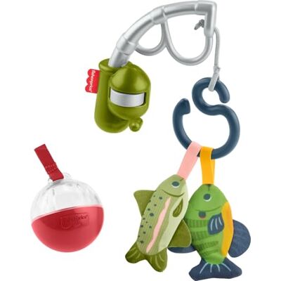 Fisher Price Baby Toys Mini Me Moments Jeu de pêche amusant 4 pièces pour activités sensorielles pour le développement du nouveau-né à partir de 3 mois Fisher Price Baby Toys Mini Me Moments Jeu de pêche amusant 4 pièces pour activités sensorielles pour le développement du nouveau-né à partir de 3 mois