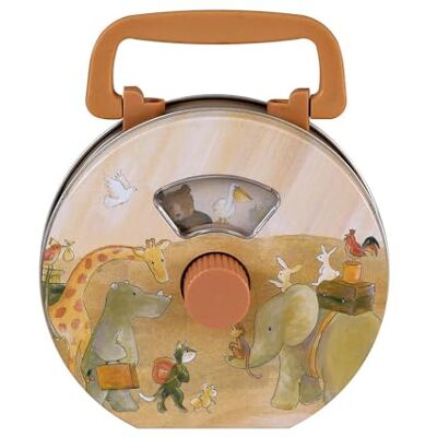 Egmont Toys Boîte à musique radio Arche de Noé Belle boîte à musique pour enfants, manivelle et caravane animale, jouet durable pour enfants à partir de 3 ans Egmont Toys Boîte à musique radio Arche de Noé Belle boîte à musique pour enfants, manivelle et caravane animale, jouet durable pour enfants à partir de 3 ans