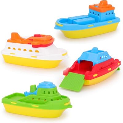 Toyland ® Lot de 4 Bateaux Jouets Colorés Navires de Charge, de Croisière, de Pêche et Porte-Conteneurs Jouets Aquatiques Flottants Jouet pour la Piscine et le Bain Âge 24 Mois et Plus Toyland ® Lot de 4 Bateaux Jouets Colorés Navires de Charge, de Croisière, de Pêche et Porte-Conteneurs Jouets Aquatiques Flottants Jouet pour la Piscine et le Bain Âge 24 Mois et Plus