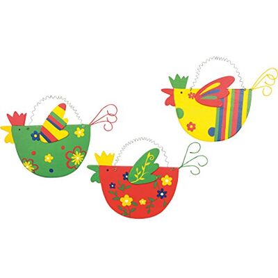 small foot Legler 6269 Lot de 3 oiseaux décoratifs Multicolore small foot Legler 6269 Lot de 3 oiseaux décoratifs Multicolore