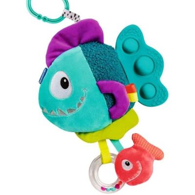Ravensburger 4876 Play+ Pop-it Piranha (bleu), doudou avec de nombreux effets de jeu, jouet pour bébé dès 0 mois Ravensburger 4876 Play+ Pop-it Piranha (bleu), doudou avec de nombreux effets de jeu, jouet pour bébé dès 0 mois