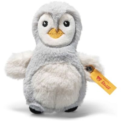 Steiff Peluche Lio le pingouin pour la préhension, av. hochet, Adorable compagnon, Garç., filles et bébés 0 mois, Friends, 11 cm, Petit, Gris, 242830 Steiff Peluche Lio le pingouin pour la préhension, av. hochet, Adorable compagnon, Garç., filles et bébés 0 mois, Friends, 11 cm, Petit, Gris, 242830