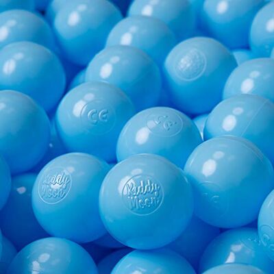 KiddyMoon 500/6Cm ∅ Balles Colorées Plastique Pour Piscine Enfant Bébé Fabriqué En EU, Baby Blue KiddyMoon 500/6Cm ∅ Balles Colorées Plastique Pour Piscine Enfant Bébé Fabriqué En EU, Baby Blue