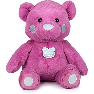 Famosa Softies 760022960 Boutique is Colors Pink Teddy Rose avec détails argentés, mesure 54 cm, est doux et doux pour garçons et filles à partir de 0 ans Famosa Softies 760022960 Boutique is Colors Pink Teddy Rose avec détails argentés, mesure 54 cm, est doux et doux pour garçons et filles à partir de 0 ans