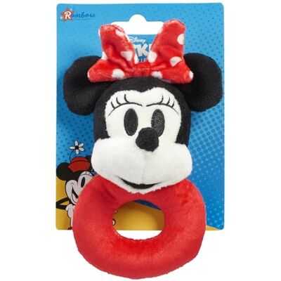 Rainbow Designs Disney – Mickey Mouse & Friends Minnie Mouse Hochet en peluche douce pour nouveau-né (Minnie, Minnie) Rainbow Designs Disney – Mickey Mouse & Friends Minnie Mouse Hochet en peluche douce pour nouveau-né (Minnie, Minnie)