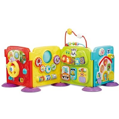 VTech Centre de jeu Baby Discovery 3 modes de jeu Amusant Jouet musical Convient aux enfants de 3, 6, 9 mois et plus, version anglaise VTech Centre de jeu Baby Discovery 3 modes de jeu Amusant Jouet musical Convient aux enfants de 3, 6, 9 mois et plus, version anglaise