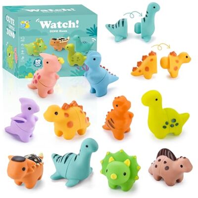 JOYBOY Montessori Jouet éducatif Montessori avec 10 dinosaures, assortiment de couleurs et empilables pour enfants à partir de 1, 2, 3 ans, jouet de motricité fine pour garçons et filles JOYBOY Montessori Jouet éducatif Montessori avec 10 dinosaures, assortiment de couleurs et empilables pour enfants à partir de 1, 2, 3 ans, jouet de motricité fine pour garçons et filles